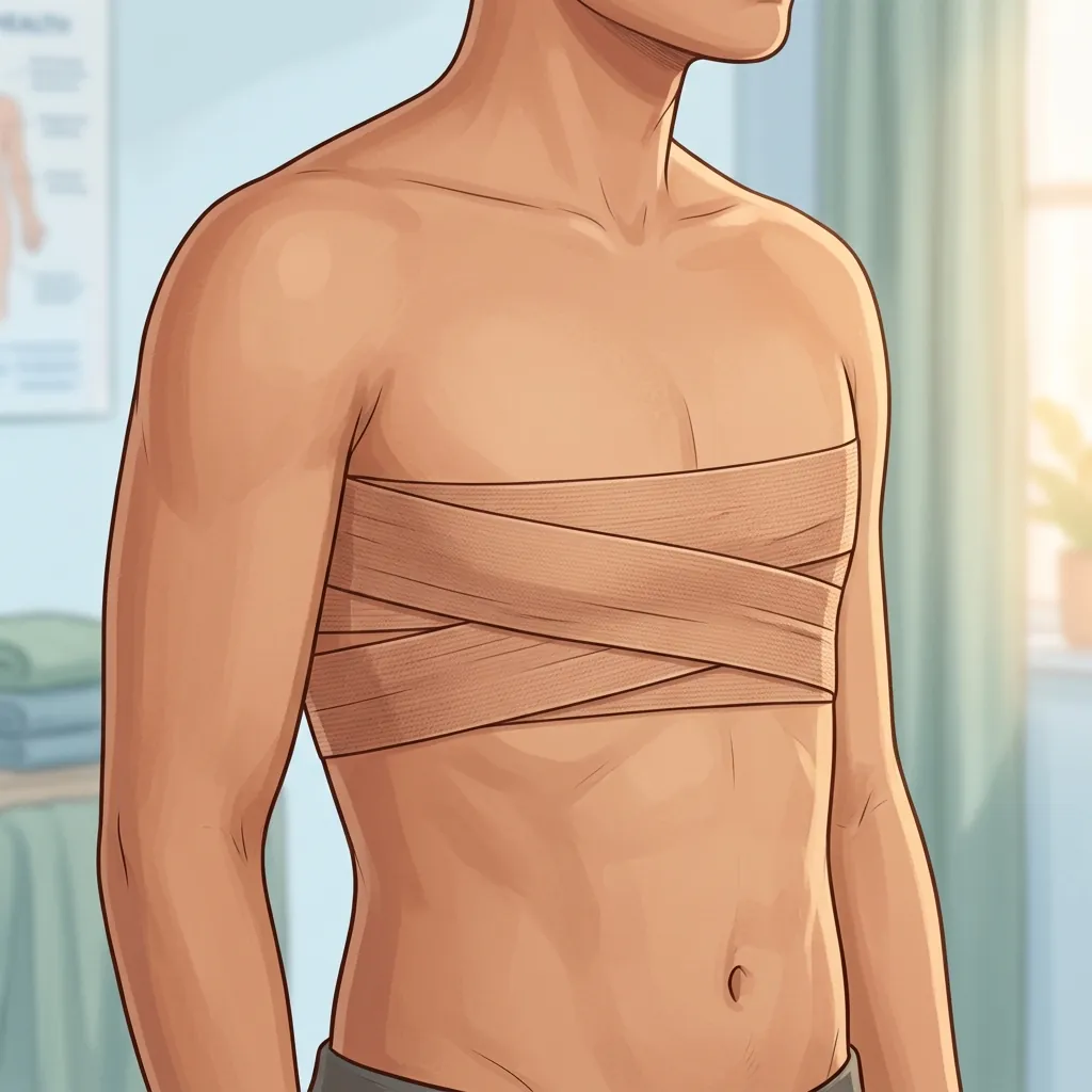 Applying trans tape illustration