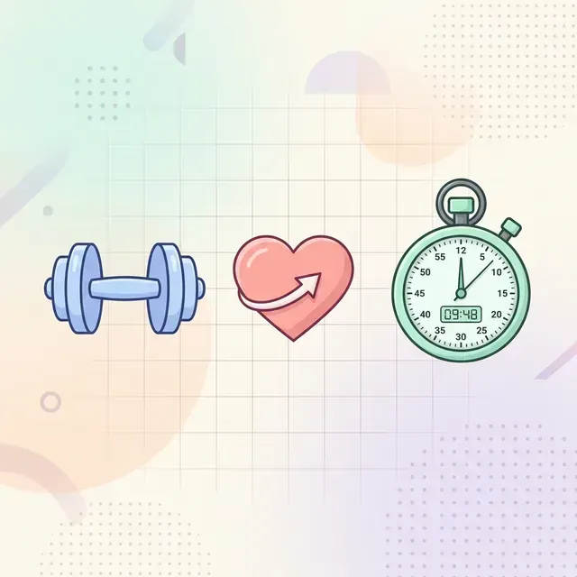 Fitness efficiency icons