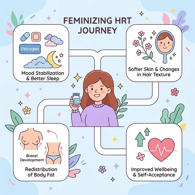 Feminizing hormone therapy timeline