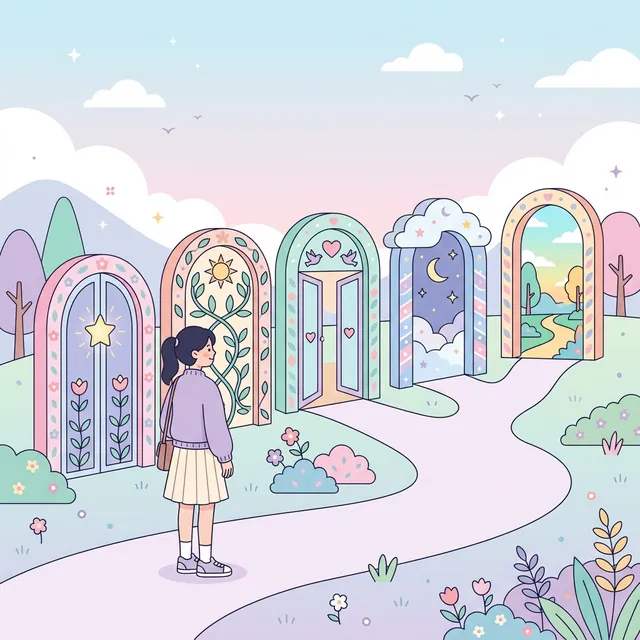 බාධක කඩඉම් ඉදිරිපිට සිටින පුද්ගලයෙක් නිරූපණය වන චිත්‍රයක්