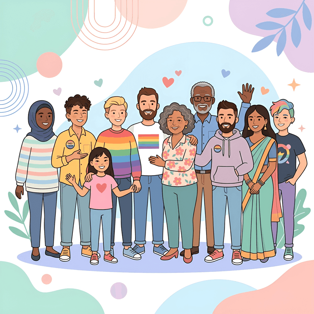 A vibrant, sun-drenched garden featuring a diverse variety of flowers and plants growing together